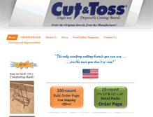 Tablet Screenshot of cutandtoss.com